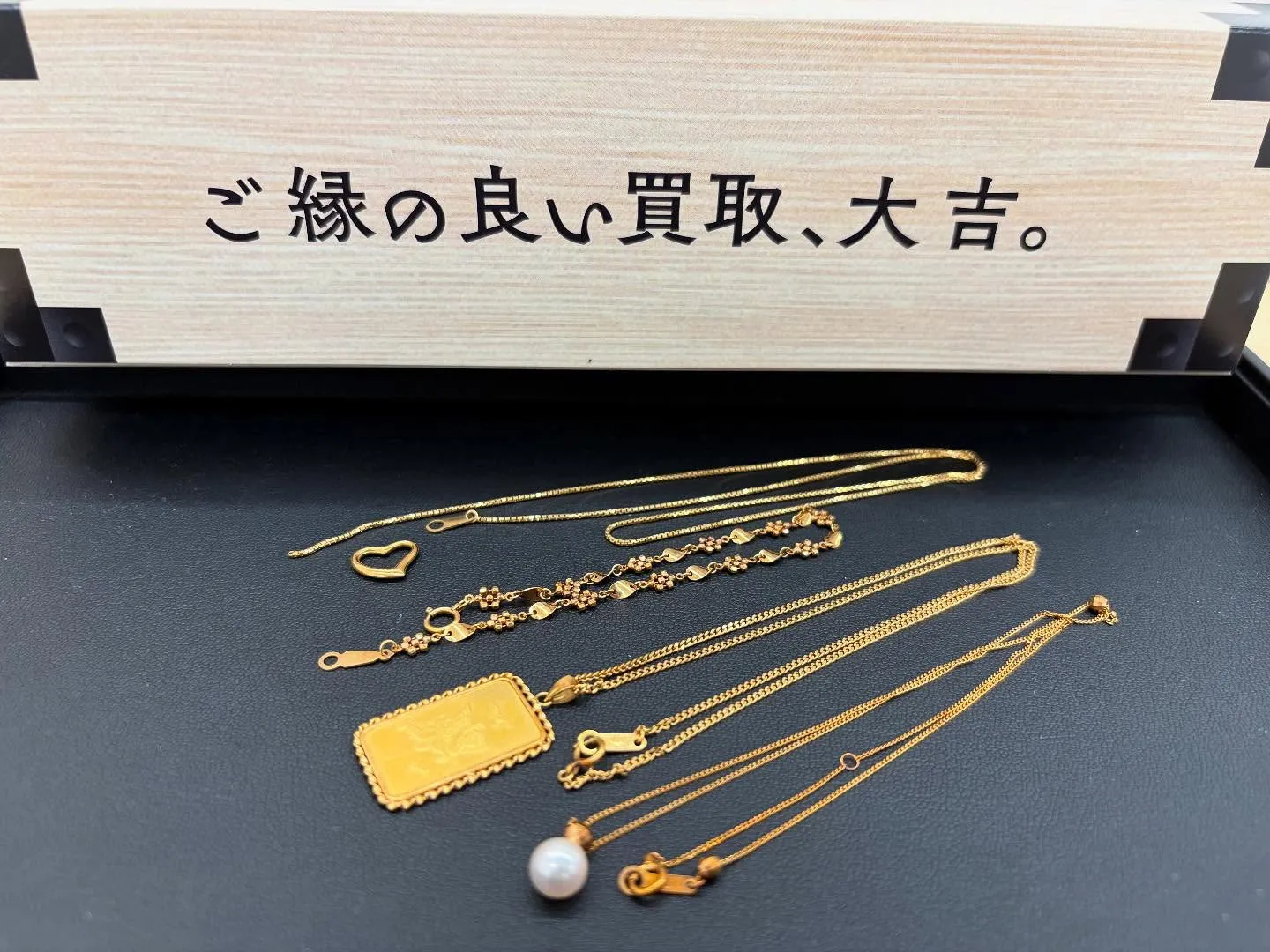 k18ネックレス、金貨付ネックレス